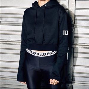 LF the Brand Cropped Sweatshirt Hoodie